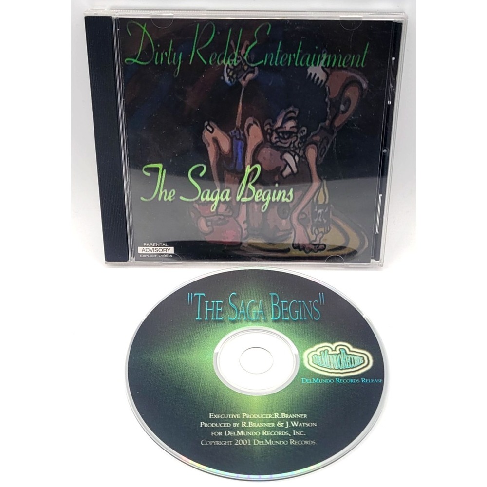 DIRTY REDD ENTERTAINMENT - THE SAGA BEGINS HIP HOP CD DELMUNDO RECORDS RARE 2001